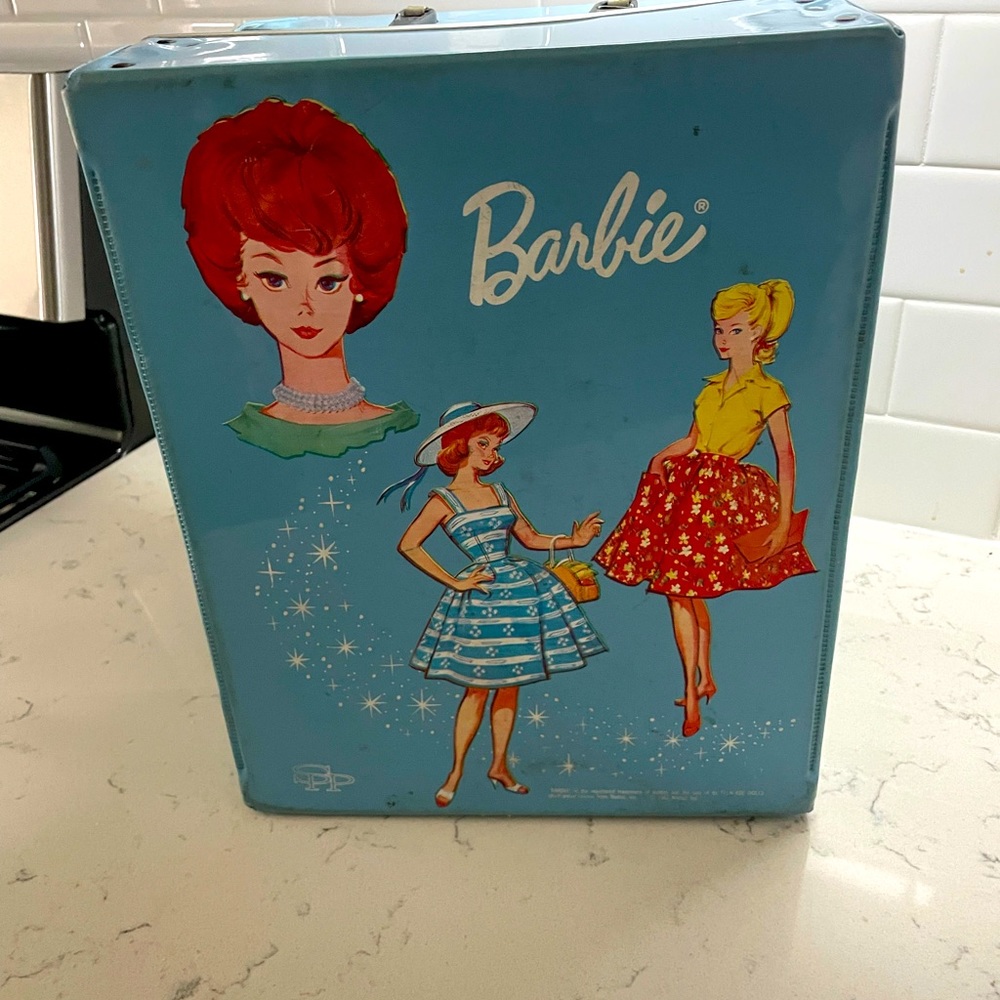Vintage Mattel Barbie 1963 doll Wardrobe double carrying case As Is
